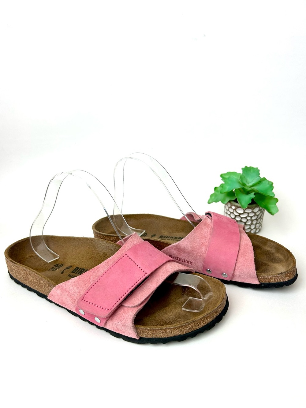 Birkenstock Oita Slide Sandals Candy Pink Size 40